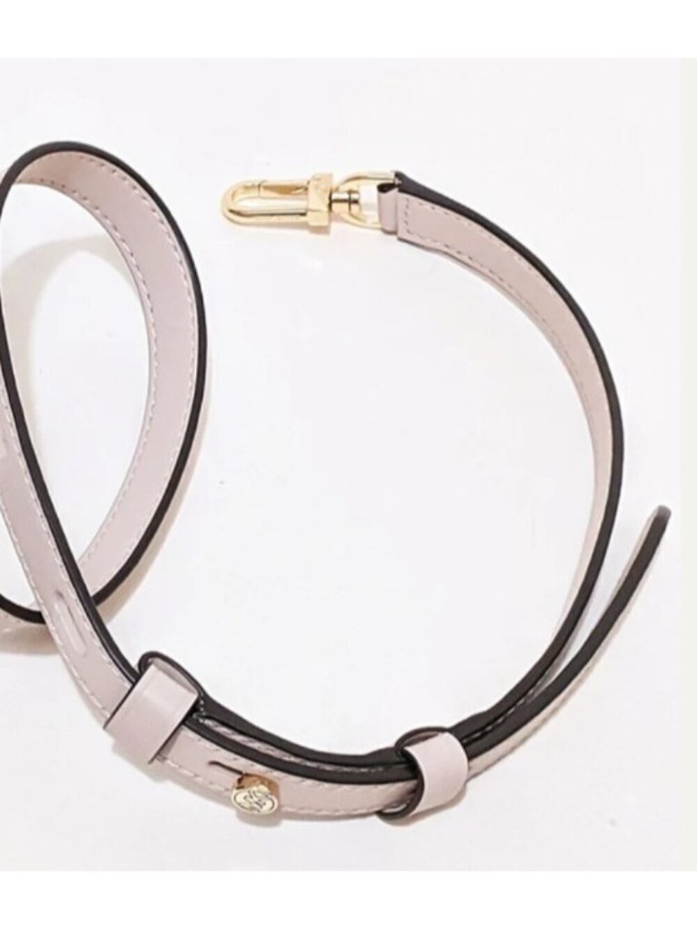 Michael Kors Adjustable Crossbody Strap Beige Leather Gold Hardware Replacement